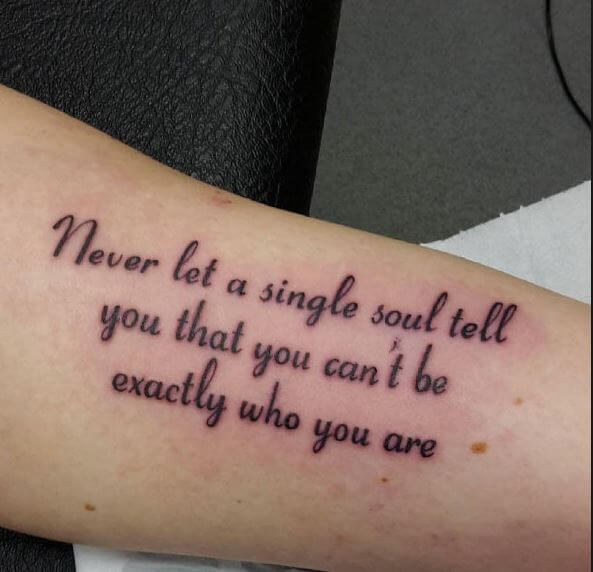 Fabulous And Cool Quotes Tattoos Design And Pics