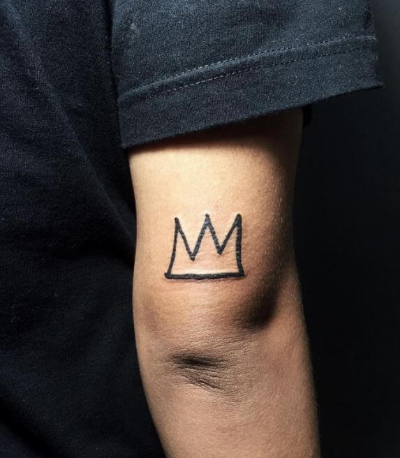 Basquiat Crown Tattoo