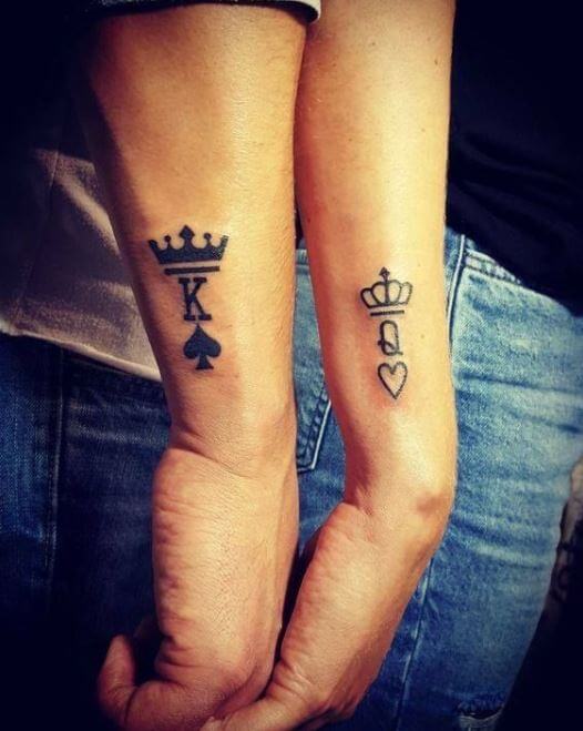 Couple Crown Tattoos