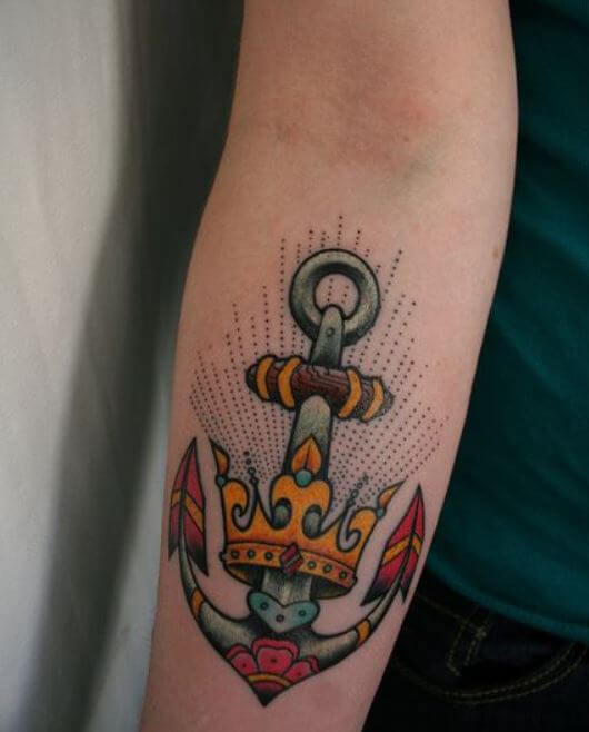 Crown And Anchor Tattoo
