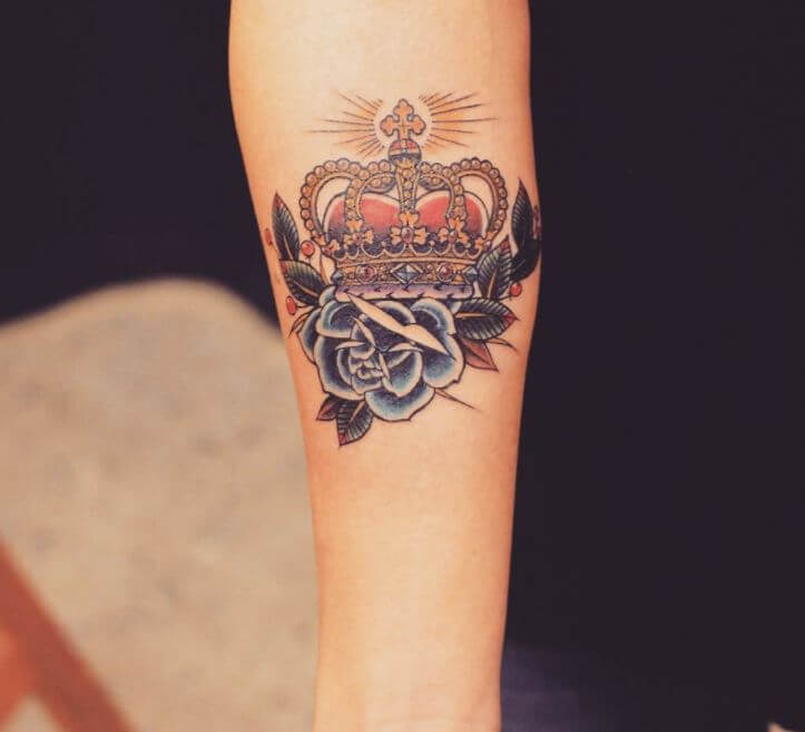 Crown Tattoo Flash