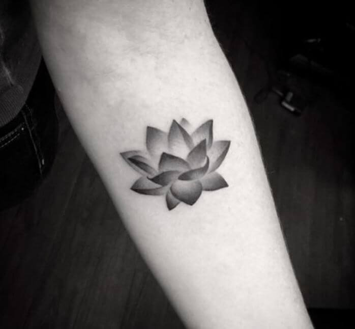 Lotus Flower Tattoo Black And White