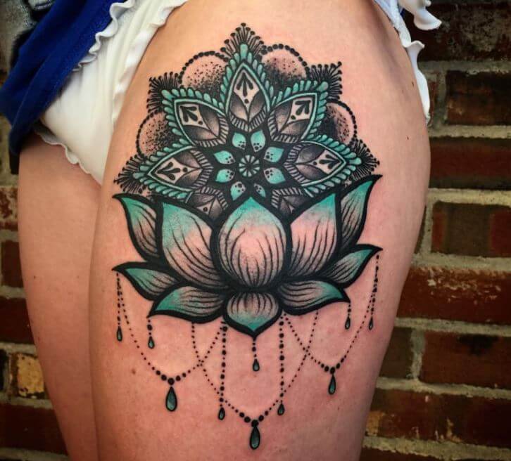 Lotus Flower Tattoo Cover Up