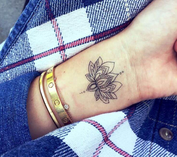 Lotus Flower Tattoo Wrist