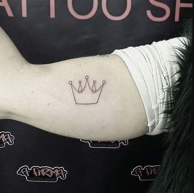 Simple Crown Tattoo
