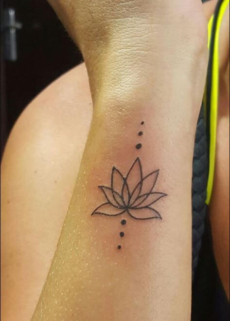 Simple Lotus Flower Tattoo