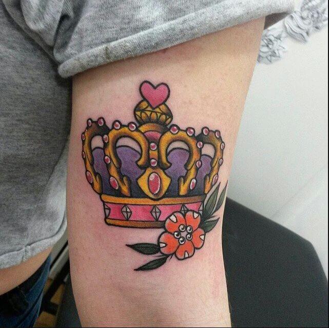 Traditional Crown Tattoo