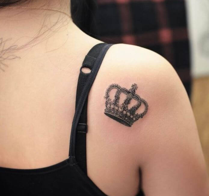 Women Crown Tattoos
