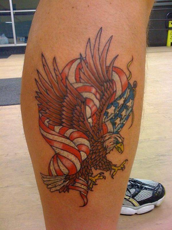 26160916 American Flag Tattoos