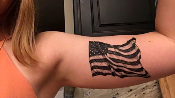 6160916 American Flag Tattoos