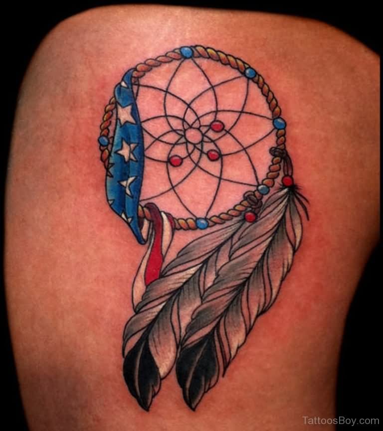 American Dreamcatcher Tattoo