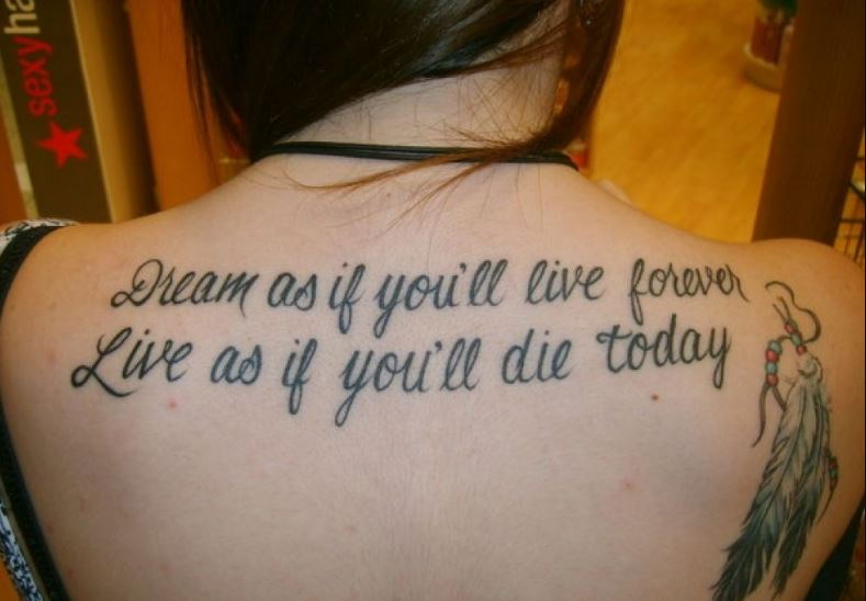 Awesome And Cool Quote Tattoos For Girls