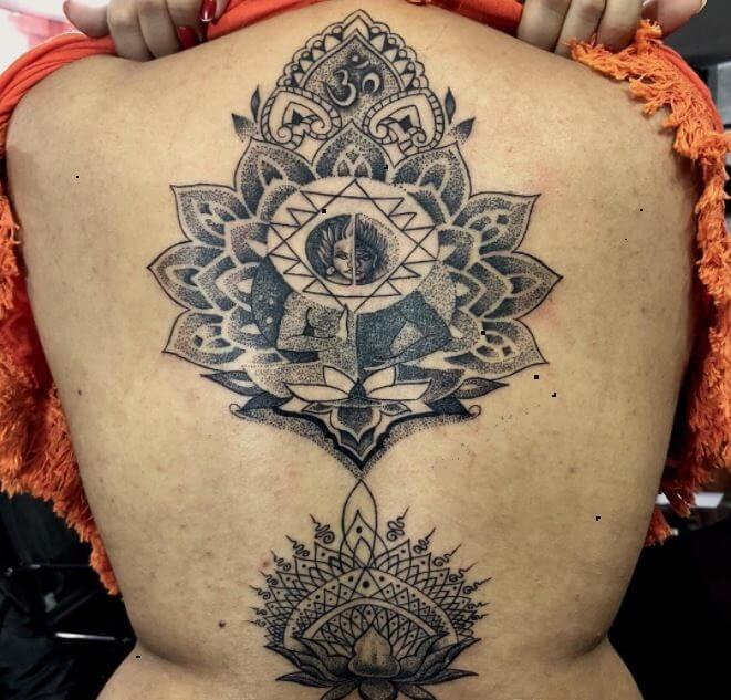 Buddha Back Tattoos For Girls
