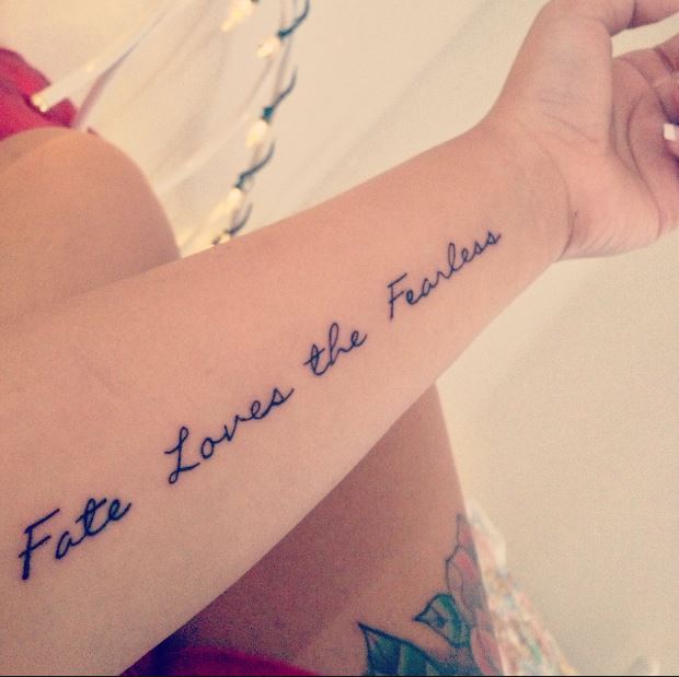 Quote Tattoos For Girls On Hands