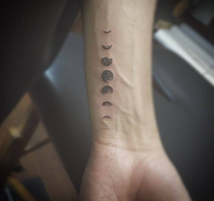 Small Moon Tattoos For Men