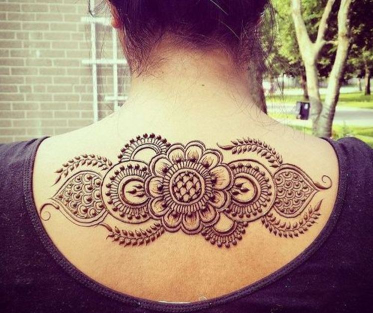 Back Henna Designs