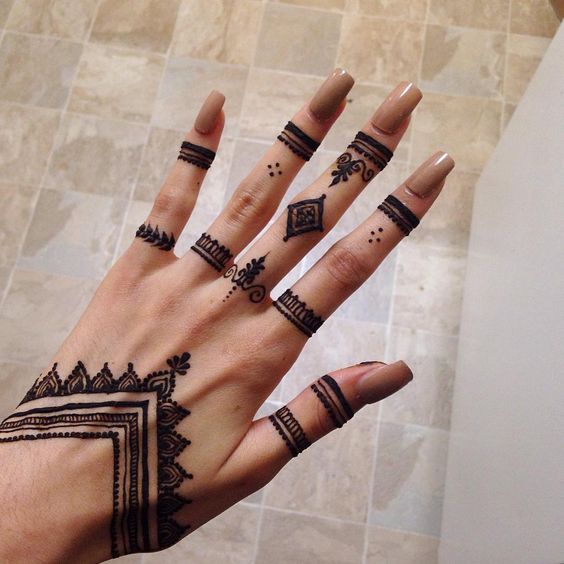Moroccan Berber Style Hand Tattoo Pack | Semi-Permanent Tattoo - Not a  Tattoo