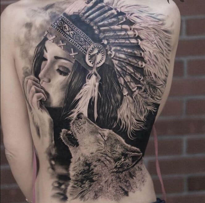 Back Piece Tattoos For Girls