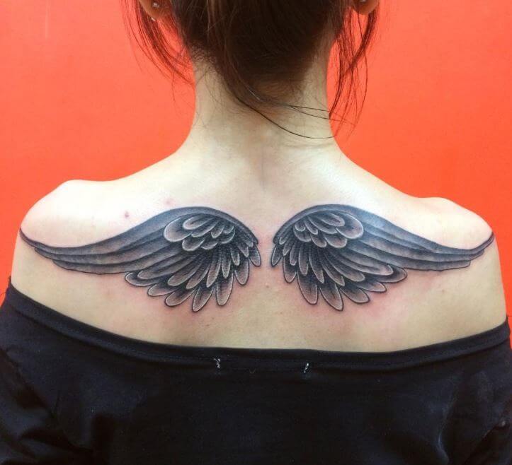 Back Tattoos For Girls Wings