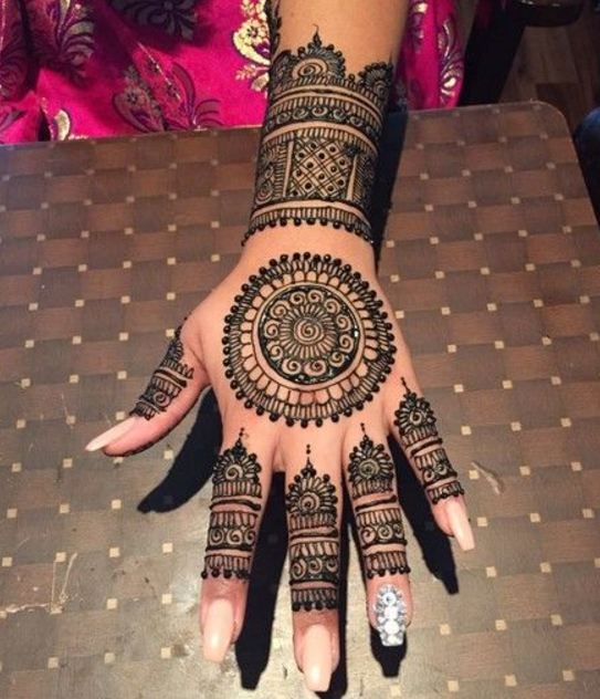 Circle Henna Designs