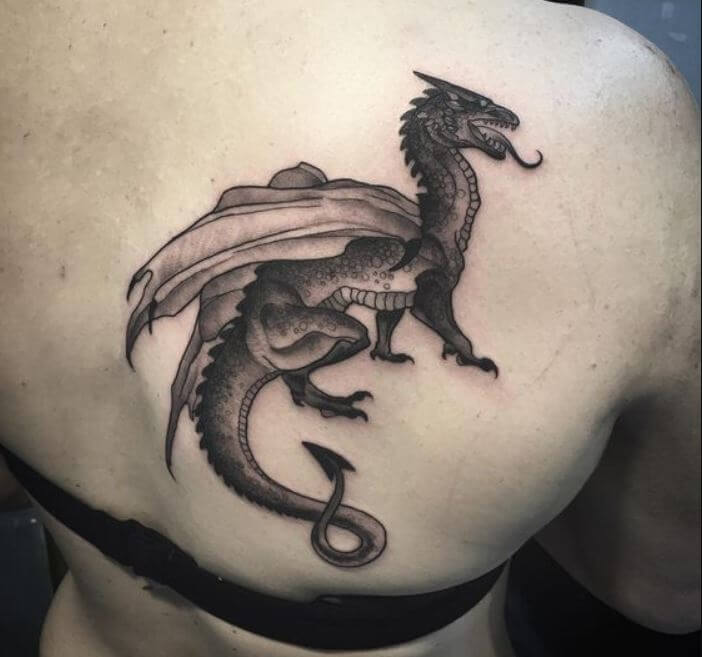 Dragon Back Tattoos For Girls