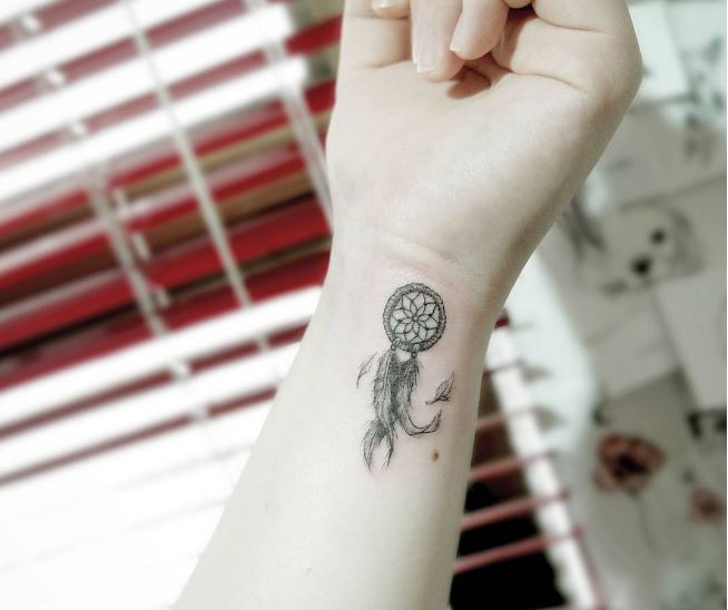 Dreamcatcher Tattoos On Wrist