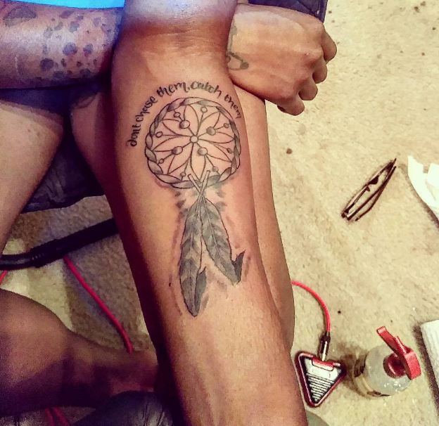 Dreamcatcher Tattoos With Quotes