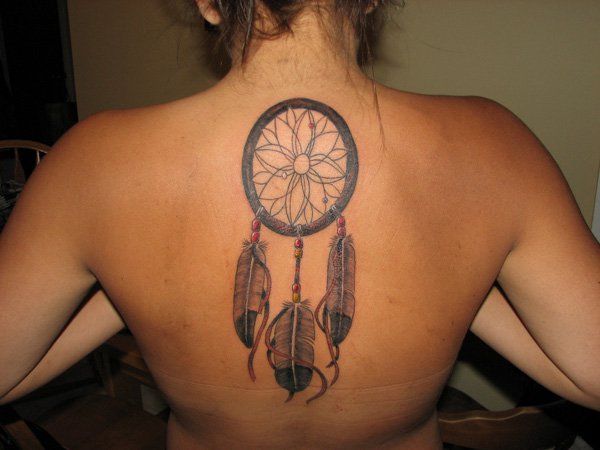 Girly Dreamcatcher Tattoo (5)