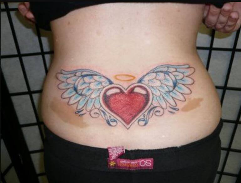 Heart Tattoos For Girls On Lower Back