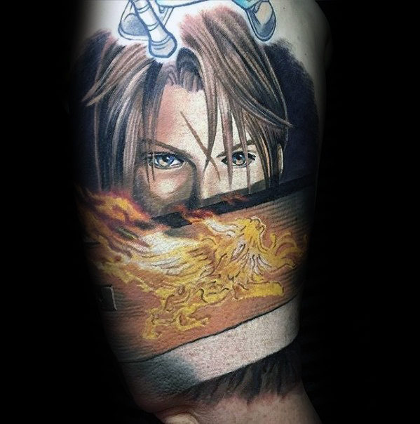 Inccredible Quarter Sleeve Final Fantasy Mens Tattoo Ideas
