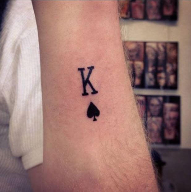 King Small Tattoos For Men