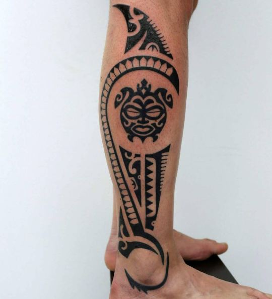 Leg Tribal Tattoos