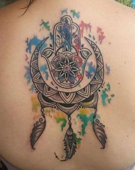 Mandala With Dreamcatcher Tattoos