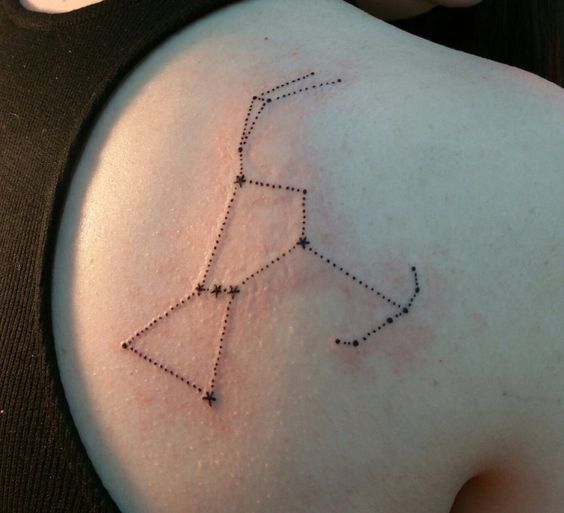 Orion Constellation Hunter Belt Nebula Tattoo Designs Ideas (11)