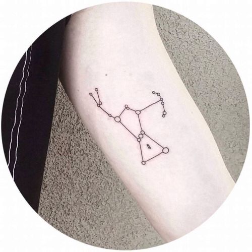 Orion Constellation Hunter Belt Nebula Tattoo Designs Ideas (18)