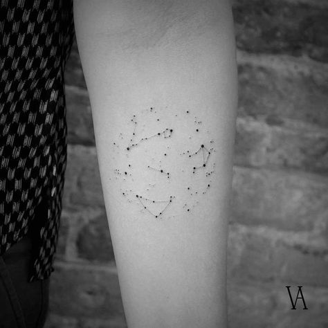 Orion Constellation Hunter Belt Nebula Tattoo Designs Ideas (19)