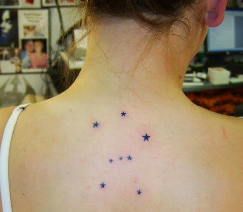 Orion Constellation Hunter Belt Nebula Tattoo Designs Ideas (36)