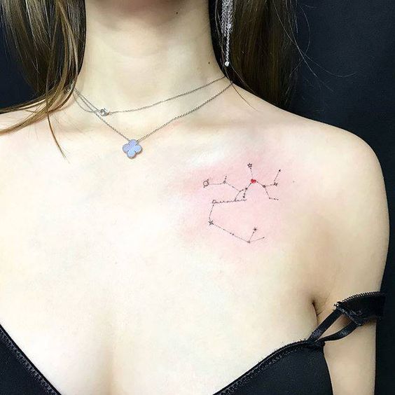 Orion Constellation Hunter Belt Nebula Tattoo Designs Ideas (38)