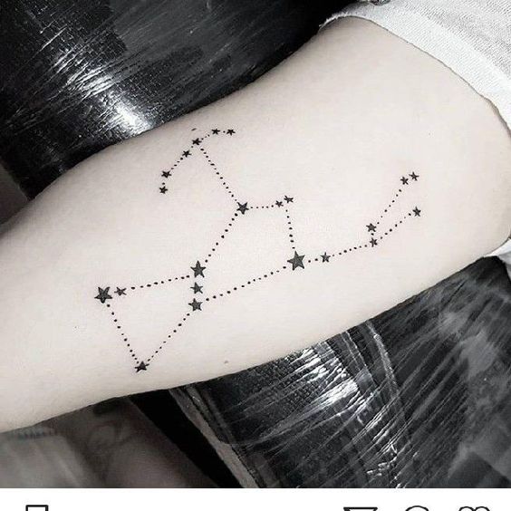 Orion Constellation Hunter Belt Nebula Tattoo Designs Ideas (45)
