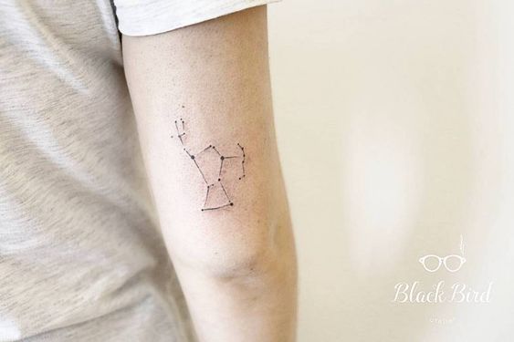 Orion Constellation Hunter Belt Nebula Tattoo Designs Ideas (8)