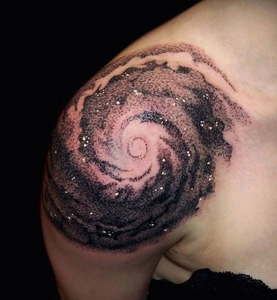 Orion Constellation Hunter Belt Nebula Tattoo Designs Ideas (9)