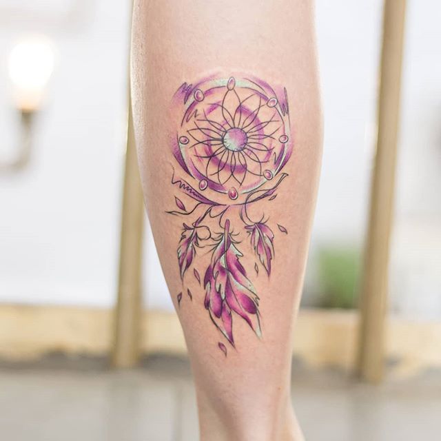 Rose And Dreamcatcher Tattoo (11)