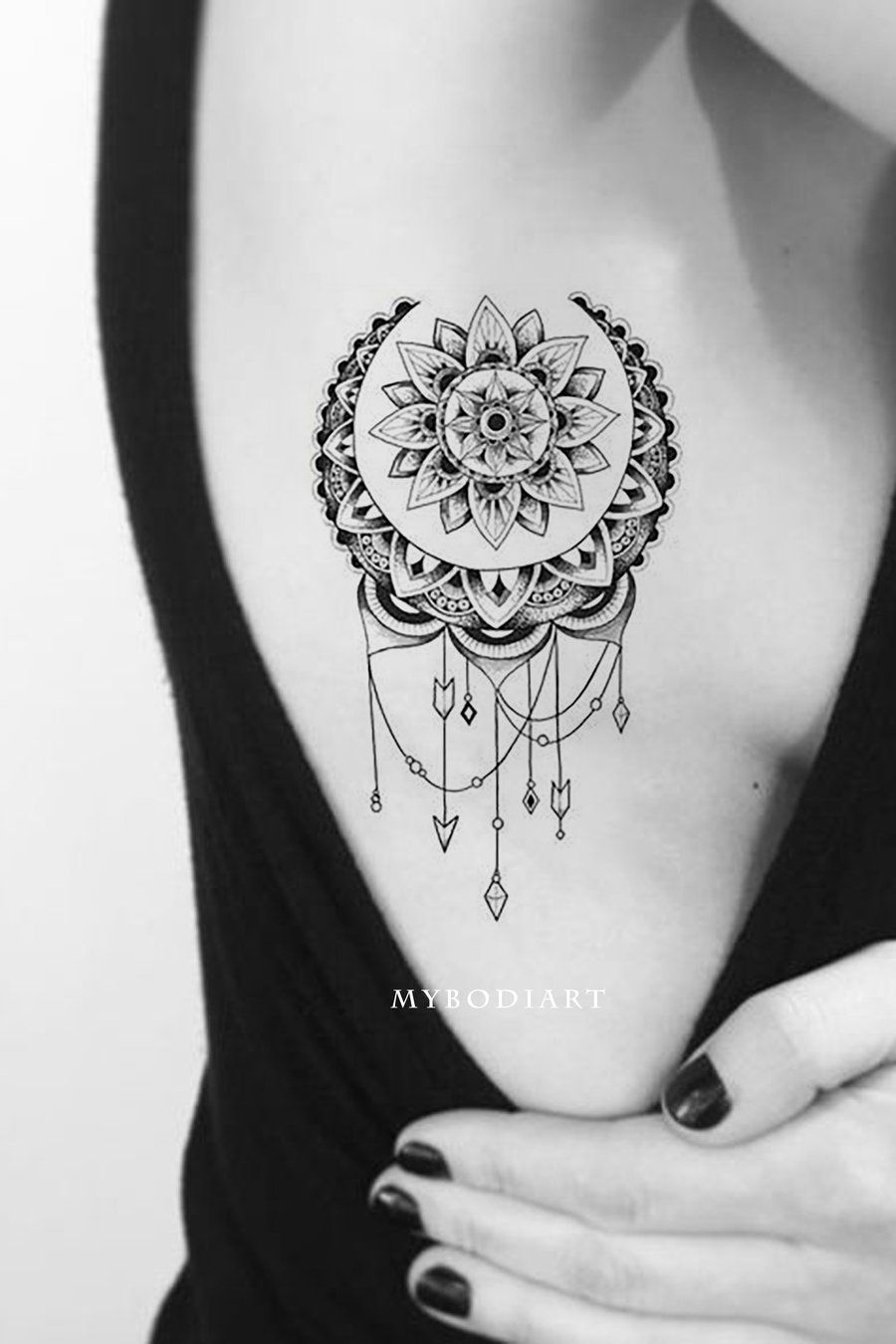 Rose And Dreamcatcher Tattoo (2)