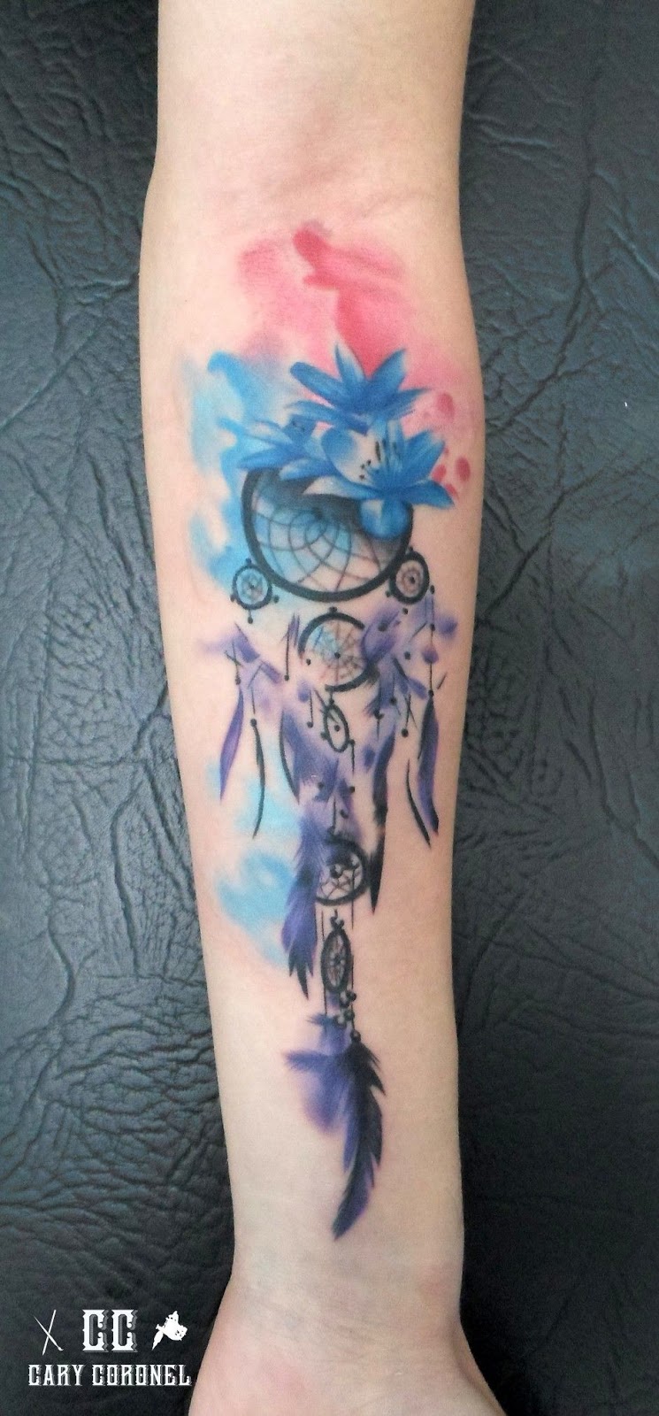 Rose And Dreamcatcher Tattoo (9)