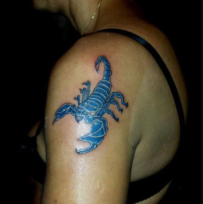 Scorpion Tattoos Blue