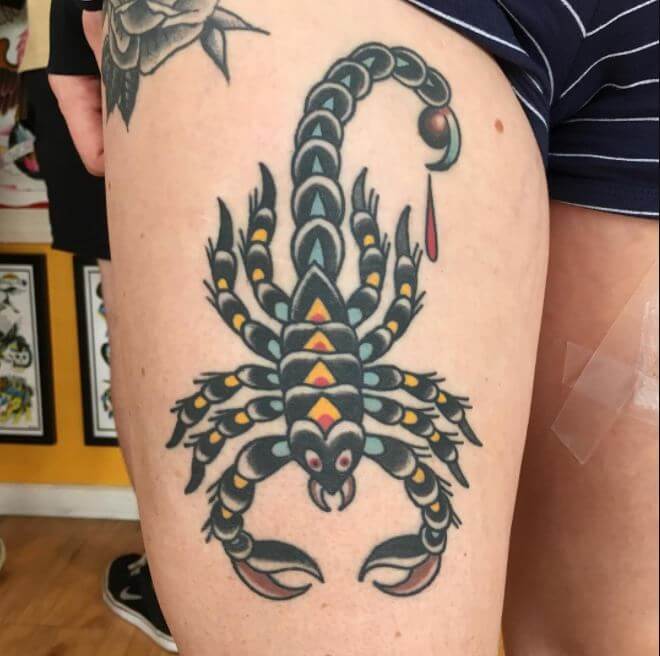 Scorpion Tattoos For Ladies