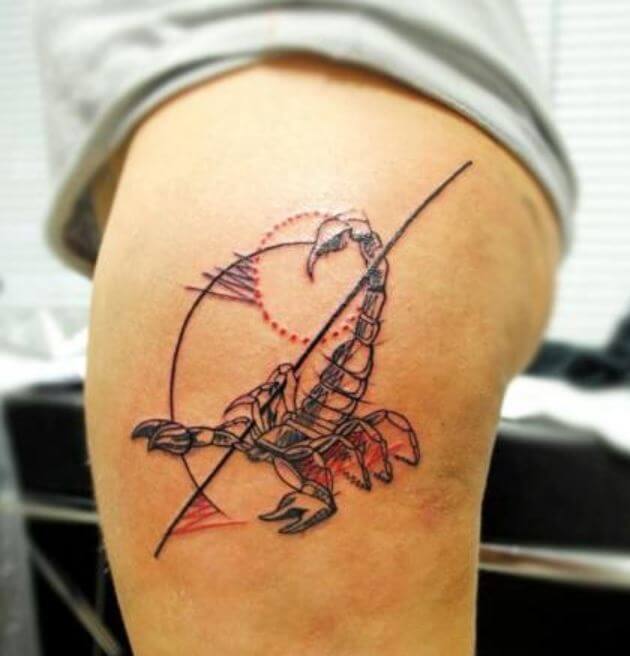 Scorpion Tattoos On Thigh