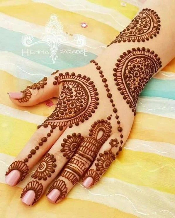 Simple Mehndi Designs For Front Hands (1)