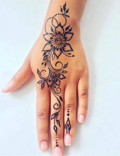 Simple Mehndi Designs For Front Hands (7)