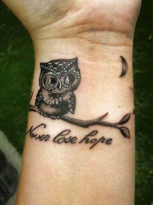 Small Owl Tattoos For Men